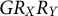 upper G upper R Subscript upper X Baseline upper R Subscript upper Y
