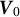bold italic upper V 0