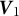 bold italic upper V 1