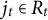 j Subscript t Baseline element of upper R Subscript t
