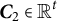 bold italic upper C 2 element of double struck upper R Superscript t