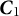 bold italic upper C 1