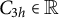 upper C Subscript 3 h Baseline element of double struck upper R