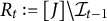 upper R Subscript t Baseline colon equals left bracket upper J right bracket minus script upper I Subscript t minus 1