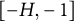 left bracket negative upper H comma negative 1 right bracket
