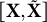 left bracket bold upper X comma bold upper X overtilde right bracket