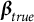 bold italic beta Subscript t r u e