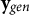 bold y Subscript g e n