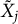 upper X overtilde Subscript j