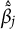 ModifyingAbove Above beta overtilde With caret Subscript j