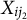upper X Subscript i j 2