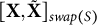 left bracket bold upper X comma bold upper X overtilde right bracket Subscript s w a p left parenthesis upper S right parenthesis