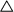 white up pointing triangle