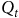 upper Q Subscript t