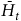 upper H overbar Subscript t
