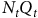 upper N Subscript t Baseline upper Q Subscript t
