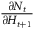 StartFraction partial differential upper N Subscript t Baseline Over partial differential upper H Subscript t plus 1 Baseline EndFraction