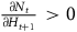 StartFraction partial differential upper N Subscript t Baseline Over partial differential upper H Subscript t plus 1 Baseline EndFraction greater than 0