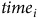 t i m e Subscript i