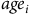 a g e Subscript i
