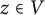 z element of upper V