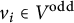 v Subscript i Baseline element of upper V Superscript odd