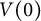 upper V left parenthesis 0 right parenthesis