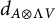 d Subscript upper A circled times normal upper Lamda upper V