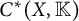 upper C Superscript asterisk Baseline left parenthesis upper X comma double struck upper K right parenthesis