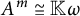 upper A Superscript m Baseline approximately equals double struck upper K omega