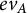 e v Subscript upper A