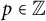 p element of double struck upper Z