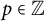 p element of double struck upper Z