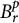 upper B Subscript r Superscript p