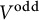 upper V Superscript odd