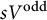 s upper V Superscript odd