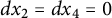 d x 2 equals d x 4 equals 0