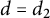 d equals d 2