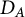 upper D Subscript upper A