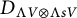 upper D Subscript normal upper Lamda upper V circled times normal upper Lamda s upper V