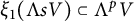 xi 1 left parenthesis normal upper Lamda s upper V right parenthesis subset of normal upper Lamda Superscript p Baseline upper V