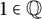 1 element of double struck upper Q