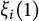 xi Subscript i Baseline left parenthesis 1 right parenthesis
