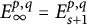 upper E Subscript infinity Superscript p comma q Baseline equals upper E Subscript s plus 1 Superscript p comma q