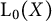 normal upper L 0 left parenthesis upper X right parenthesis