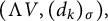 left parenthesis normal upper Lamda upper V comma left parenthesis d Subscript k Baseline right parenthesis Subscript sigma Baseline right parenthesis comma