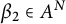 beta 2 element of upper A Superscript upper N