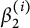 beta 2 Superscript left parenthesis i right parenthesis