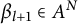 beta Subscript l plus 1 Baseline element of upper A Superscript upper N
