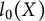 l 0 left parenthesis upper X right parenthesis
